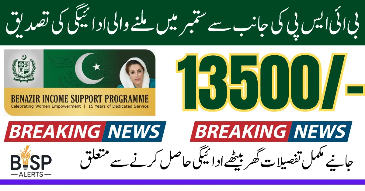 BISP 8171 Verification September 2025 Identify Eligible and Ineligible People For 13500 Payment